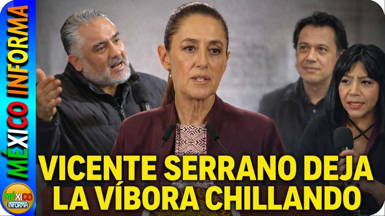 PASÓ EN LA MAÑANERA: VICENTE SERRANO LE DIJO ESTO A LA PRESIDENTA. MARX ARRIAGA NO SE VA.