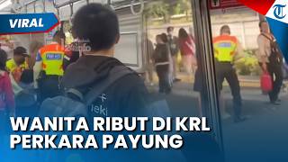 Wanita Ribut dengan Petugas KRL Perkara Payung di Gerbong sampai Diturunkan dari Kereta
