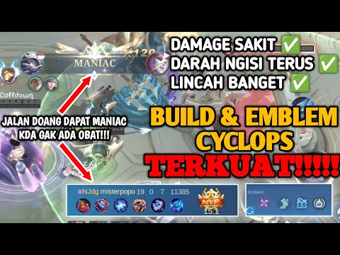 CYCLOPS MIDLANE KILL 19 ASSIST 7 DEATH 0 | BUILD CYCLOPS TERKUAT DAN TERSAKIT 2023 - MOBILE LEGENDS