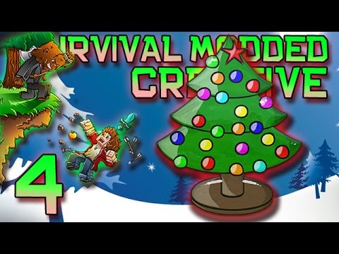 Minecraft: Modded Creative Lucky Block Let's Play w/Mitch! Ep. 4 - Mega Christmas Tree!
