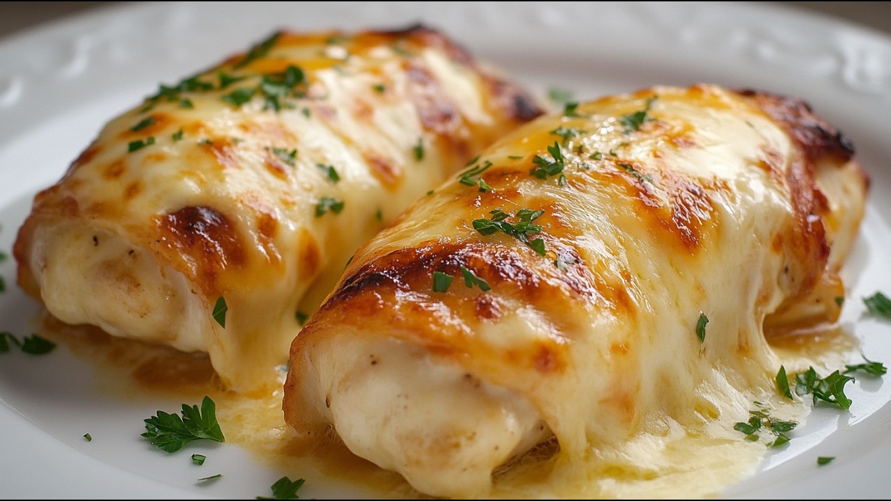 I have never had chicken rolls with cheese so delicious! Delicious and simple!