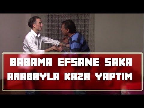 BABAMA ARABAYLA KAZA YAPTIM ŞAKASI! - ( EFSANE ŞAKA KEMERLE BİTTİ )