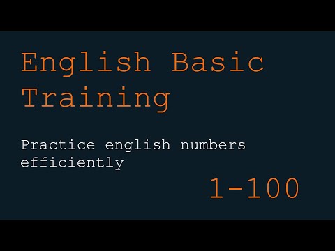 Practice English 🇬🇧 numbers from 1-100 (Listening)