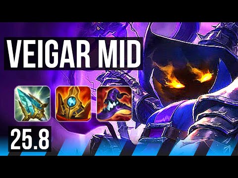 VEIGAR vs YONE (MID) | 8/5/18 | EUW Diamond | 25.8