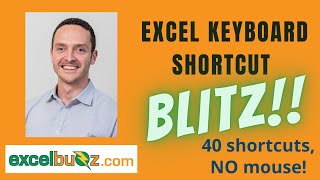 40 keyboard shortcuts! No-mouse challenge... Using Excel without touching the mouse!