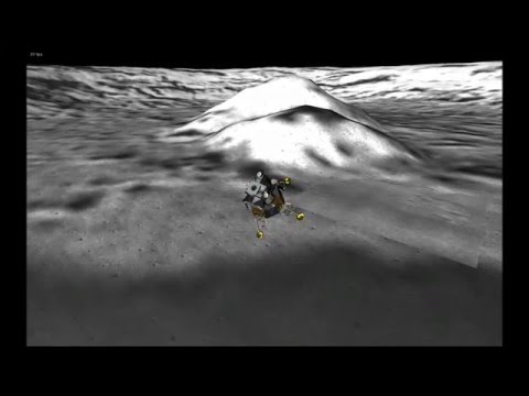 Apollo 18 at Tycho crater.   Eagle Lander 3D V2.12