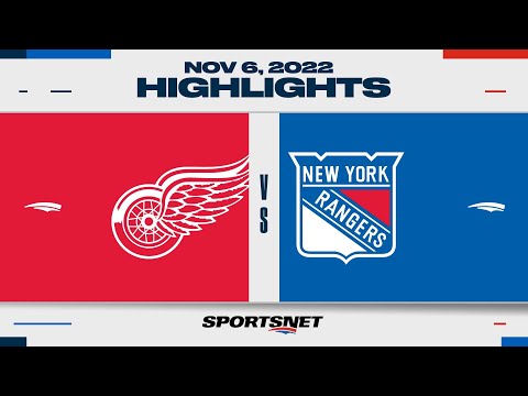 NHL Highlights | Red Wings vs. Rangers - November 6, 2022