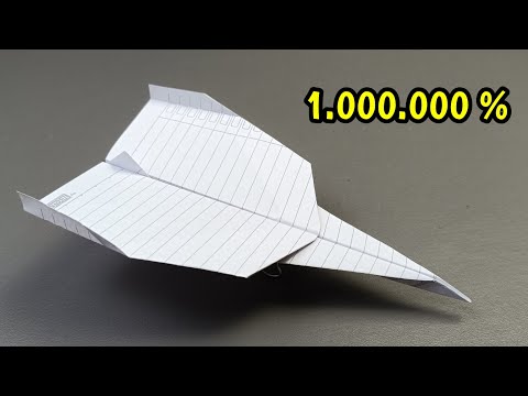 Cara Membuat Pesawat Terbang Dari Kertas Terbang Lama, Jauh Dan Tinggi