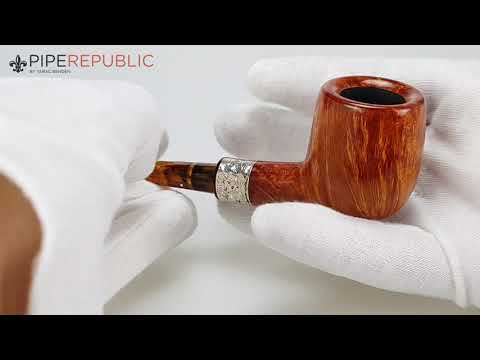 Poul Winslow Freehand-Pfeifen D Billiard ohne Filter Einzelstück Silverband