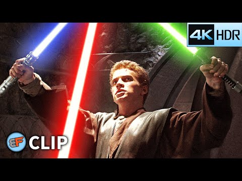 Obi-Wan & Anakin vs Count Dooku | Star Wars Attack of the Clones (2002) 4K HDR Movie Clip