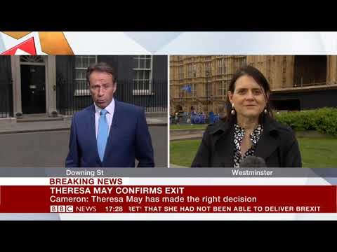 Theresa May's resignation - Bronwen Maddox, BBC News