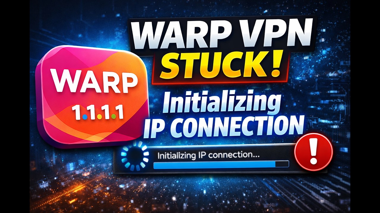 How to Fix WARP VPN stuck initializing IP connection