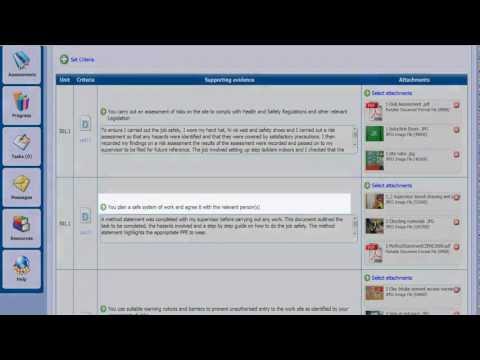 Reviewing the evidence in Unit 301 site diary for NVQ 3 Electrical