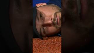 Ball Lands Right Beside Him 😬