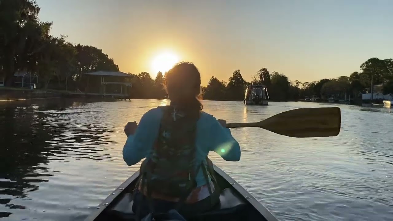 Canoeing to 3 Sister's Springs in Search of Manatee in Crystal River Florida