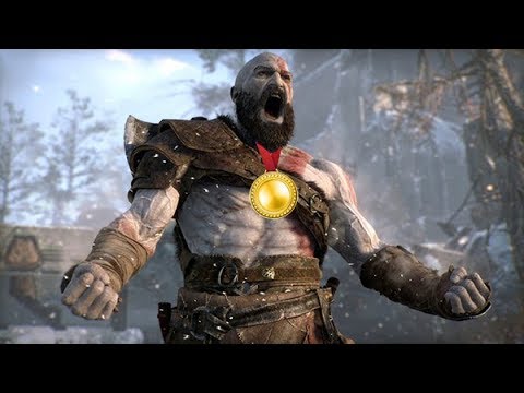 God of War 4 - Momento en el que Kratos gana la Medalla de Oro de levantamiento de peso