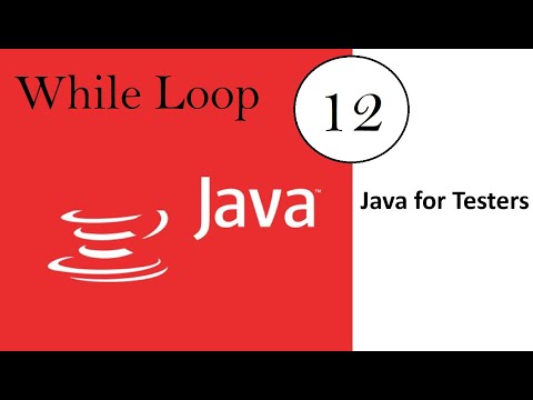 Java For Software Testers Video 12 While Loop