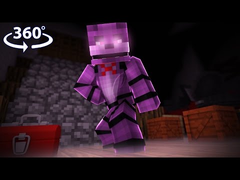 Friend - Five Nights At Freddy's - ANIMATRONIC VISION! - Minecraft 360° Video
