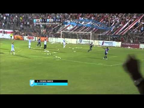 Gol de Narese. Guaraní 1 Atlético 0.Fecha 10.Torneo Primera B Nacional.FPT