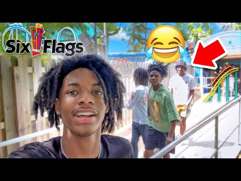 I WENT TO SIX FLAGS WITH DARIUS,PAT + MY RICH FRIEND… *they were scared*😂