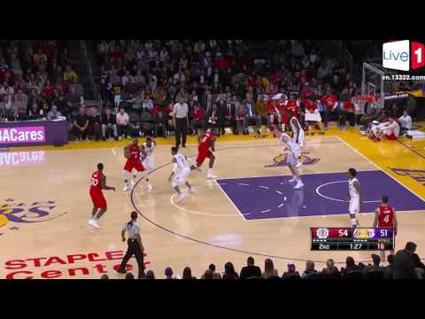 Brandon Bass Dunk Down on Two Lakers ► 12.25.16