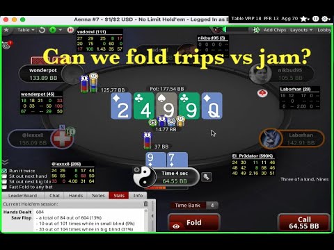 NL 200/500 Zoom Poker - Can We fold Trips vs Jam!?