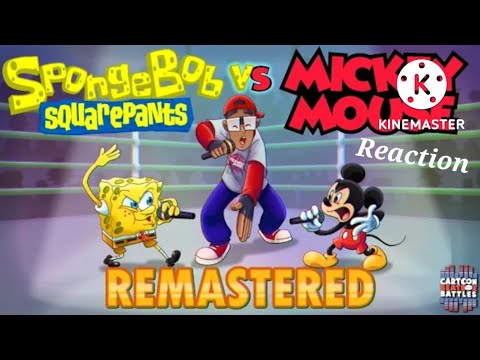 Anand The Gamer Reacts : Spongebob vs Mickey Mouse Remastered - Cartoon Beatbox Battles By Verbalase