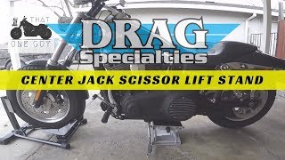 Stojan pod motorku / zvedák DRAG SPECIALTIES JACK CENTER – robustní zvedák pro choppery, nosnost 453 kg