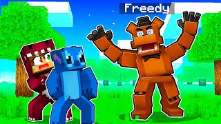 ¡1 NOCHE con FREDDY en MINECRAFT! 😱 FLEXVEGA RAPTORGAMER Y SILVIO