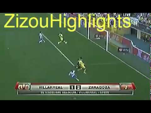 Villareal vs Real Zaragoza (2-2) All Goals 1/10/2011