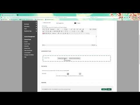 How To Create An Assignment In Blackboard
