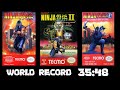 WORLD RECORD Ninja Gaiden Trilogy NES Speedrun In 35 48