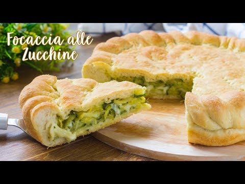 Focaccia Soffice Ripiena con Zucchine - Ricetta Focaccia Fatta in Casa - 55Winston55