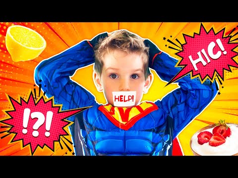 Funny story about hiccups by Mark in game. Mark plays outdoor games & toys and have fun with Mom.