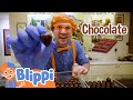 Blippi Makes Candy At The Chocolate Shop Educational Videos For Kids