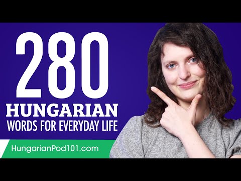 280 Hungarian Words for Everyday Life - Basic Vocabulary #14