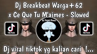 Download lagu DJ BREAKBEAT WARGA 62 X CE QUE TU M'AIMES FT ALL VIRAL TIKTOK | DJ TEMBAK TEMBAK PANGANA mp3 Download lagu DJ BREAKBEAT WARGA 62 X CE QUE TU M'AIMES FT ALL VIRAL TIKTOK | DJ TEMBAK TEMBAK PANGANA mp3