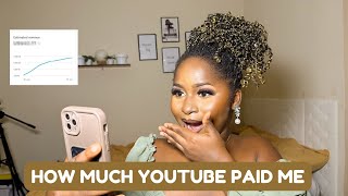 HOW MUCH YOUTUBE PAID ME FOR TWO VIDEOS WITH 19k plus VIEWS