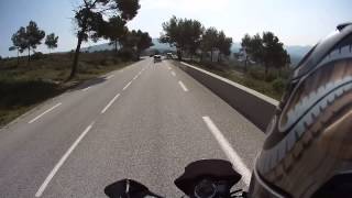 preview picture of video 'Ride moto 650 Bandit Le Castellet Var France'