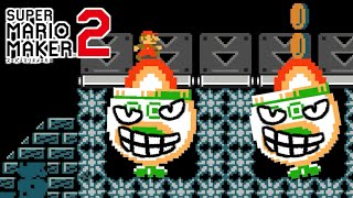 騙された！？意外と炎に乗れる【マリオメーカー２】