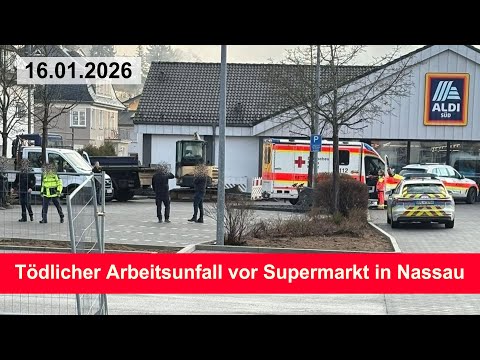 Fatal workplace accident in front of supermarket in Nassau