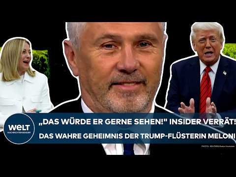 USA: "Das würde er gerne sehen!" US-Insider verrät! Das ist das Geheimnis der Trump-Flüsterin Meloni