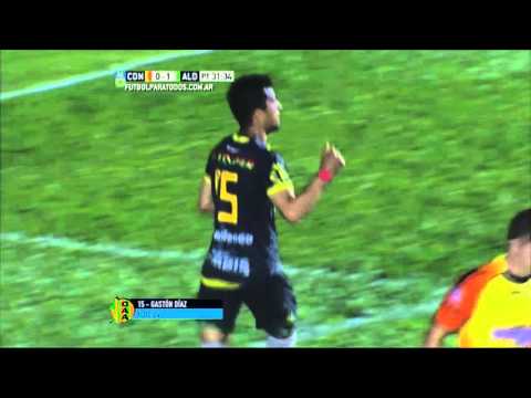 Gol de Gastón Díaz. Crucero 0 Aldosivi 1. Fecha 30. Torneo Primera División 2015.FPT
