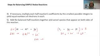 Chapter 7.2e Balancing Redox Reactions