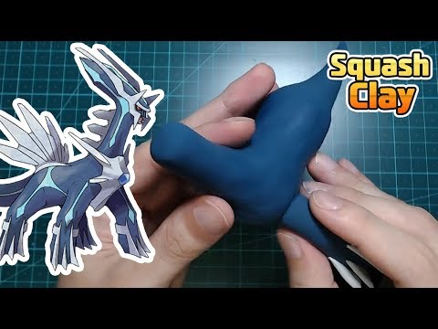 Pokémon Clay art - Dialga Steel/Dragon Legendary Pokémon