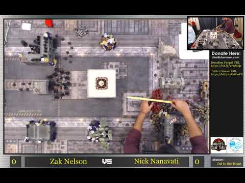 Charity Hammer Stream 1 Game 2 - Nick Nanavati (Orks) vs Zak Nelson (Ynarri) (Coaching Game)