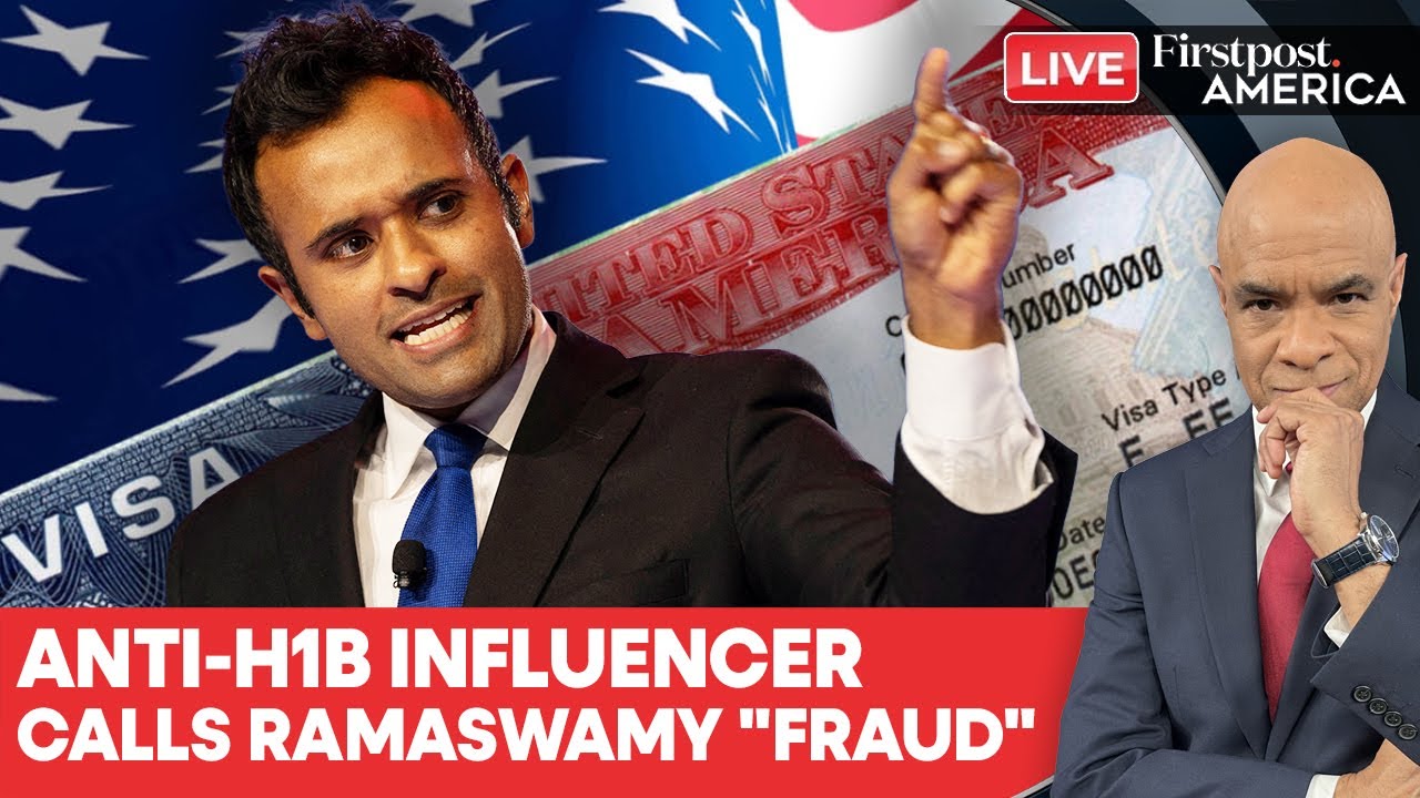 LIVE: Anti-H1B Influencer Accuses Ramaswamy of $50k Scholarship Fraud | Firstpost America | N18G