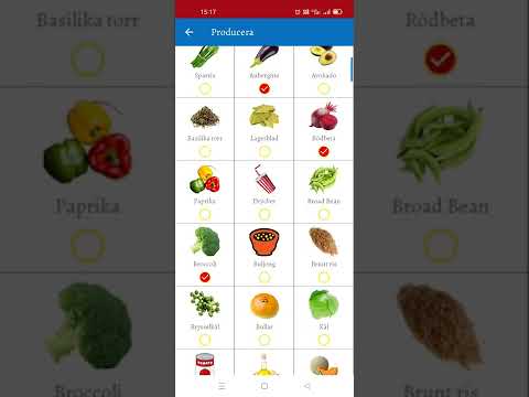 Inköpslista för livsmedel Video