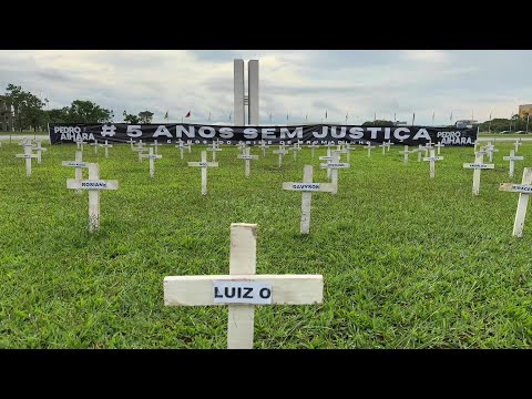 Tribute to Brazil mine dam collapse victims five years on | AFP