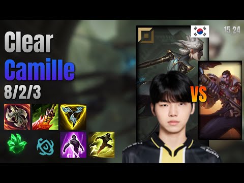Clear Top Camille vs Jayce lol KR solo rank Full Game 15.24 | 클리어 카밀 vs 제이스